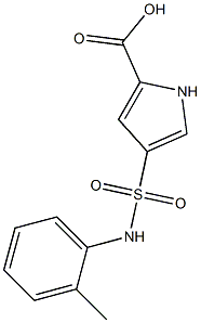 4-{[(2-methylphenyl)amino]sulfonyl}-1H-pyrrole-2-carboxylic acid Struktur