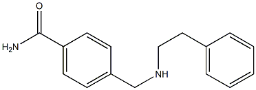 4-{[(2-phenylethyl)amino]methyl}benzamide Struktur