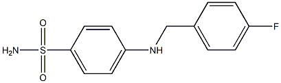 4-{[(4-fluorophenyl)methyl]amino}benzene-1-sulfonamide Struktur