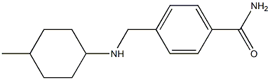 4-{[(4-methylcyclohexyl)amino]methyl}benzamide Struktur