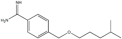 4-{[(4-methylpentyl)oxy]methyl}benzene-1-carboximidamide Struktur