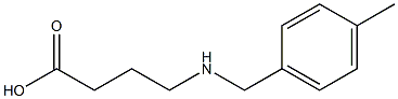 4-{[(4-methylphenyl)methyl]amino}butanoic acid Struktur