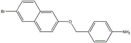 4-{[(6-bromonaphthalen-2-yl)oxy]methyl}aniline Struktur