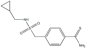 4-{[(cyclopropylmethyl)sulfamoyl]methyl}benzene-1-carbothioamide Struktur