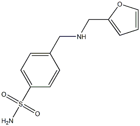 4-{[(furan-2-ylmethyl)amino]methyl}benzene-1-sulfonamide Struktur