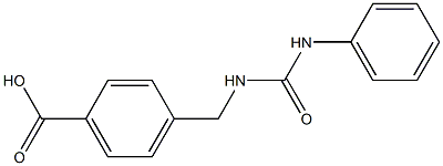 4-{[(phenylcarbamoyl)amino]methyl}benzoic acid Struktur