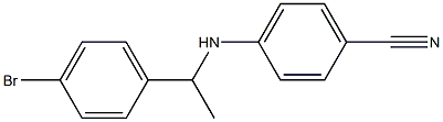 4-{[1-(4-bromophenyl)ethyl]amino}benzonitrile Struktur