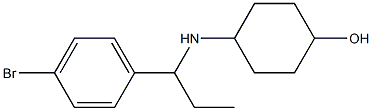 4-{[1-(4-bromophenyl)propyl]amino}cyclohexan-1-ol Struktur