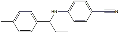 4-{[1-(4-methylphenyl)propyl]amino}benzonitrile Struktur