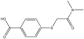 4-{[2-(dimethylamino)-2-oxoethyl]thio}benzoic acid Struktur