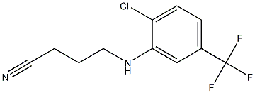 4-{[2-chloro-5-(trifluoromethyl)phenyl]amino}butanenitrile Struktur