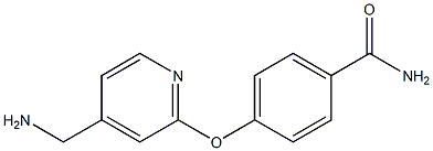 4-{[4-(aminomethyl)pyridin-2-yl]oxy}benzamide Struktur