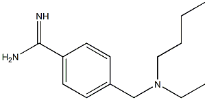 4-{[butyl(ethyl)amino]methyl}benzenecarboximidamide Struktur