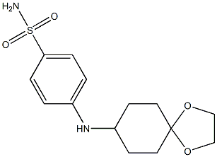 4-{1,4-dioxaspiro[4.5]decan-8-ylamino}benzene-1-sulfonamide Struktur