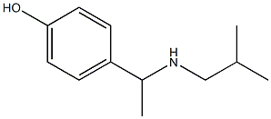 4-{1-[(2-methylpropyl)amino]ethyl}phenol Struktur