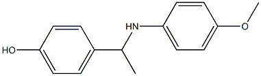 4-{1-[(4-methoxyphenyl)amino]ethyl}phenol Struktur