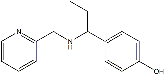 4-{1-[(pyridin-2-ylmethyl)amino]propyl}phenol Struktur