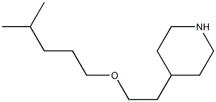 4-{2-[(4-methylpentyl)oxy]ethyl}piperidine Struktur