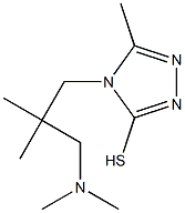 4-{2-[(dimethylamino)methyl]-2-methylpropyl}-5-methyl-4H-1,2,4-triazole-3-thiol Struktur