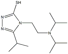 4-{2-[bis(propan-2-yl)amino]ethyl}-5-(propan-2-yl)-4H-1,2,4-triazole-3-thiol Struktur