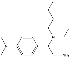 4-{2-amino-1-[butyl(ethyl)amino]ethyl}-N,N-dimethylaniline Struktur