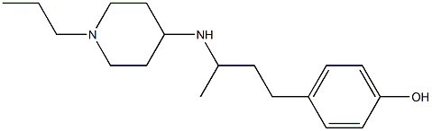 4-{3-[(1-propylpiperidin-4-yl)amino]butyl}phenol Struktur