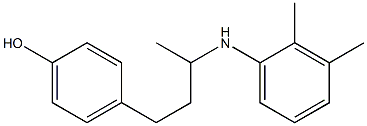 4-{3-[(2,3-dimethylphenyl)amino]butyl}phenol Struktur