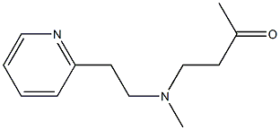 4-{methyl[2-(pyridin-2-yl)ethyl]amino}butan-2-one Struktur