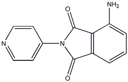 4-amino-2-(pyridin-4-yl)-2,3-dihydro-1H-isoindole-1,3-dione Struktur