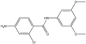 4-amino-2-chloro-N-(3,5-dimethoxyphenyl)benzamide Struktur