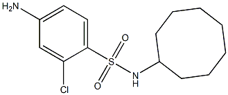 4-amino-2-chloro-N-cyclooctylbenzene-1-sulfonamide Struktur