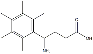 4-amino-4-(2,3,4,5,6-pentamethylphenyl)butanoic acid Struktur