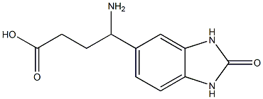 4-amino-4-(2-oxo-2,3-dihydro-1H-1,3-benzodiazol-5-yl)butanoic acid Struktur