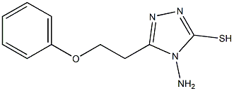 4-amino-5-(2-phenoxyethyl)-4H-1,2,4-triazole-3-thiol Struktur