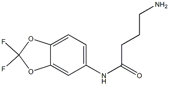 4-amino-N-(2,2-difluoro-1,3-benzodioxol-5-yl)butanamide Struktur