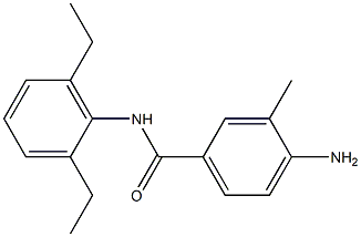 4-amino-N-(2,6-diethylphenyl)-3-methylbenzamide Struktur