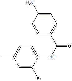 4-amino-N-(2-bromo-4-methylphenyl)benzamide Struktur