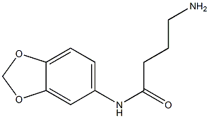 4-amino-N-(2H-1,3-benzodioxol-5-yl)butanamide Struktur