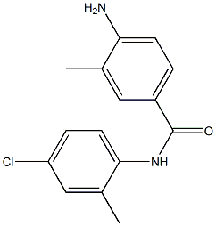 4-amino-N-(4-chloro-2-methylphenyl)-3-methylbenzamide Struktur