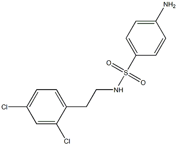 4-amino-N-[2-(2,4-dichlorophenyl)ethyl]benzene-1-sulfonamide Struktur