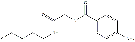 4-amino-N-[2-oxo-2-(pentylamino)ethyl]benzamide Struktur