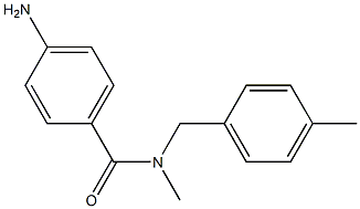 4-amino-N-methyl-N-[(4-methylphenyl)methyl]benzamide Struktur