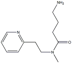 4-amino-N-methyl-N-[2-(pyridin-2-yl)ethyl]butanamide Struktur