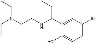 4-bromo-2-(1-{[2-(diethylamino)ethyl]amino}propyl)phenol Struktur