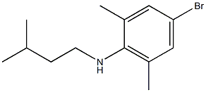 4-bromo-2,6-dimethyl-N-(3-methylbutyl)aniline Struktur