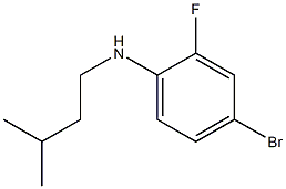 4-bromo-2-fluoro-N-(3-methylbutyl)aniline Struktur