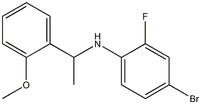 4-bromo-2-fluoro-N-[1-(2-methoxyphenyl)ethyl]aniline Struktur