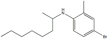 4-bromo-2-methyl-N-(octan-2-yl)aniline Struktur