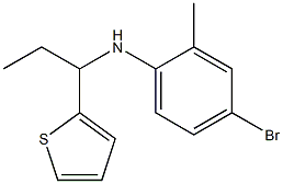 4-bromo-2-methyl-N-[1-(thiophen-2-yl)propyl]aniline Struktur