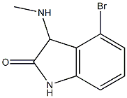 4-bromo-3-(methylamino)-1,3-dihydro-2H-indol-2-one Struktur